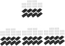 4 Sets Connecting Piece Metal Mounting Plate Flat Bracket Brackets for Wood Metal Plate with Holes Metal Brackets for Shelves Mending Plates Flat Plate Flat Straight Brace