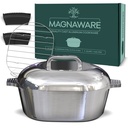 MAGNAWARE Cast Aluminum Oval Dutch Oven - Lightweight Cajun Cookware 5 Quart (11 Inch)