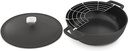 Zakarian by Dash 4.5Qt Nonstick Cast Iron Braiser for Braising, Frying and More - Black