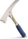 Estwing - E3‐20BLC Bricklayer'S/Mason'S Hammer - 20 Oz Masonary Tool with Forged Steel Construction & Shock Reduction Grip - E3-20BLC Silver