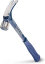 ESTWING Ultra Series Hammer - 19 Oz Rip Claw Framer with Milled Face & Shock Reduction Grip - E6-19SM, Blue