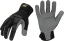 Estwing Impact Resistant Work Glove, High Grip Fingers and Palm, Knuckle Protection, Elastic Cuff, 1 Pair, Black/Gray
