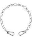 Gate Chain Lock for Outdoor Fence, 20 Inch Stainless Steel Gate Link Chain Latch with Double-Ended Carabiners for Pet Cages, Horse Goat Cow Corral Supplies (3Mm Thick)