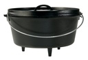 Lodge Cast Iron 12" / 8 Quart Seasoned Camp Dutch Oven