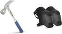Estwing Framing Hammer & Sellstrom Knee Pads Bundle - 28 Oz, Ultra Flex III