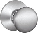 Schlage F10CS V PLY 626 Plymouth Light Commercial Passage Knob, Satin Chrome