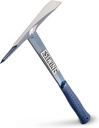 ESTWING Burpee Rock Pick - 17" Geologist Tool with Pointed Tip & Shock Reduction Grip - BP500