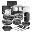 Granitestone Nonstick Pots and Pans 22 Piece Kitchen Baking Pans Cookware Set Cookie Sheet Bakeware Cooking Pot Saucepan