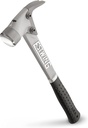 ESTWING AL-PRO Aluminum Framing Hammer - 14 Oz Straight Rip Claw with Smooth Face & Shock Reduction Grip - ALBK , Black