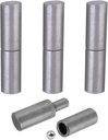 4 Pcs Weldable Barrel Hinges 4⅛X1"(Lxw) Heavy Duty Steel Weld on Bullet Gate Hinge 1200 Lbs Load Capacity for Metal Swing Door,Trailer Ramp Gate,Windows, ½" Dia Pin,Ball Bearing Detachable Hinges