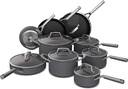 Ninja C39900 Foodi Neverstick Premium 16-Piece Cookware Set, Hard-Anodized, Nonstick, Durable & Oven Safe to 500°F, Black