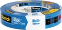 3M Scotch-Blue 2090 Safe-Release Crepe Paper Multi-Surfaces Painters Masking Tape, (36-Pack) 27 Lbs/In Tensile Strength, 60 Yds Length X 1" Width, Blue