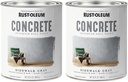 Rust-Oleum 379908-2PK Concrete Interior Wall Paint, Quart, Sidewalk, 0.25 Gallon (Pack of 2)