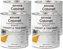 Rust-Oleum 372007-4PK Transformations Basics Cabinet & Trim Paint, Quart, Pure White, 0.25 Gallon (Pack of 4)