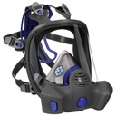 3M Secure Click Full Face Reusable Respirator with Large Lens, Speaking Diaphragm and Push Button Seal Check, FF-803, Painting, Sanding, Chemical Clean-Up, Sawing, Large