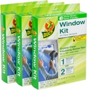 Duck Brand Window Insulation Kit for Indoor Extra Large Windows or Patio Doors, 84 in X 120 In, 3-Pack