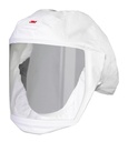 3M Versaflo Headcover with Integrated Head Suspension, S-133L-5, White, Medium/Large, 5 Ea/Case