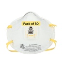 3M Particulate Respirator 8210V with Cool Flow Valve, Smoke, Grinding, Sanding, Sawing, Sweeping, Woodworking, Dust, 80/Pack
