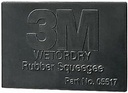 3M 05517 Wetordry 2-3/4" X 4-1/4" Rubber Squeegee, (Case of 50)