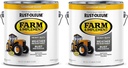 Rust-Oleum 280179-2PK Farm & Implement Enamel Paint, Gallon, Caterpillar Yellow, 2 Pack