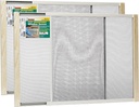 Frost King 2AWS1837 WB Marvin Adjustable Window Screen, 18In High X Fits 21-37In Wide (2 Pack), Natural