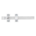 Tell Manufacturing DT100017 Solid Brass with Satin Chrome Finish, 8" Surface Bolt