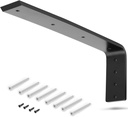 Lostronaut 16” Large L Bracket - Heavy Duty Metal Shelf Brackets, Floating Shelf Brackets, Countertop Brackets, Floating Shelf Hardware & Wall Shelving Brackets for Display Shelf, & Hanging Shelf