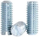 Slotted Socket Set Screws, Cup Point, 10-32 X 1", Alloy Steel, Case Hardened, Zinc, Slotted Drive (Quantity: 100) Fine Thread, Thread Diamater: #10 X Length: 1 Inch