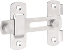 TEHAUX Flip Latch, Barn Door Latches Heavy Duty Gate Latches Flip Sliding Barn Door Lock Flip Door Latch Bi-Fold Door Lock Sliding Door Bolt Safety Lock for Barn Gate Door, Sliver