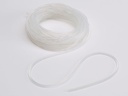 Caplugs UC0125 - UC-SH Series - Ultrabake Silicone Cord, 100' Coil Length, Clear, Cord Diameter 0.125", Powder Coating, Masking, Painting, Plating, Reusable, Protection and Finishing, Temp Resistant