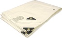 Tarps Now Waterproof Fire Retardant Poly Tarps (24' X 30')- with Aluminum Grommets - Multipurpose Heavy Duty Tarpaulin Sheet Cover for Canopy, Camping, Patio-White Tarp,' (Actual Size 23'-6" X 29'-6")