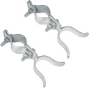 [Pack of 2] 1-3/8" X 2-3/8" Gate Fork Latch, Galvanized Fence Latch Lock, Chain Link Fence Gate Latch with Padlock Hole, Bolts & Nuts Included