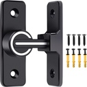Barn Door Lock,Sliding Barn Door Latch,Luminous 90 Degree Heavy Duty Gate Latch Suitable for Garden,Garage, Bathroom,Outdoor (90 Degree)