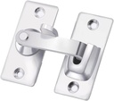 Szhdxsy 180 Degree Stainless Steel Latch,Flip Door Sliding Latch,Safety Sliding Barn Door Lock,Latch Lock,Right Angle Curved Door Lock,Brushed