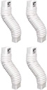 AMERIMAX HOME PRODUCTS 37084 2X3 Flex Elbow, White (Four Pack)