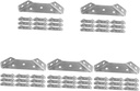 50 Pcs Stainless Steel Corner Code Brackets for Braces Corner Brackets Angle Bracket Corner Brace Furniture Corner Connectors Corner Connectors for Wood Braces Brackets