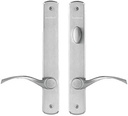 Andersen Newbury Style (Double Active) Hinged Door Hardware Set in Brushed Chrome