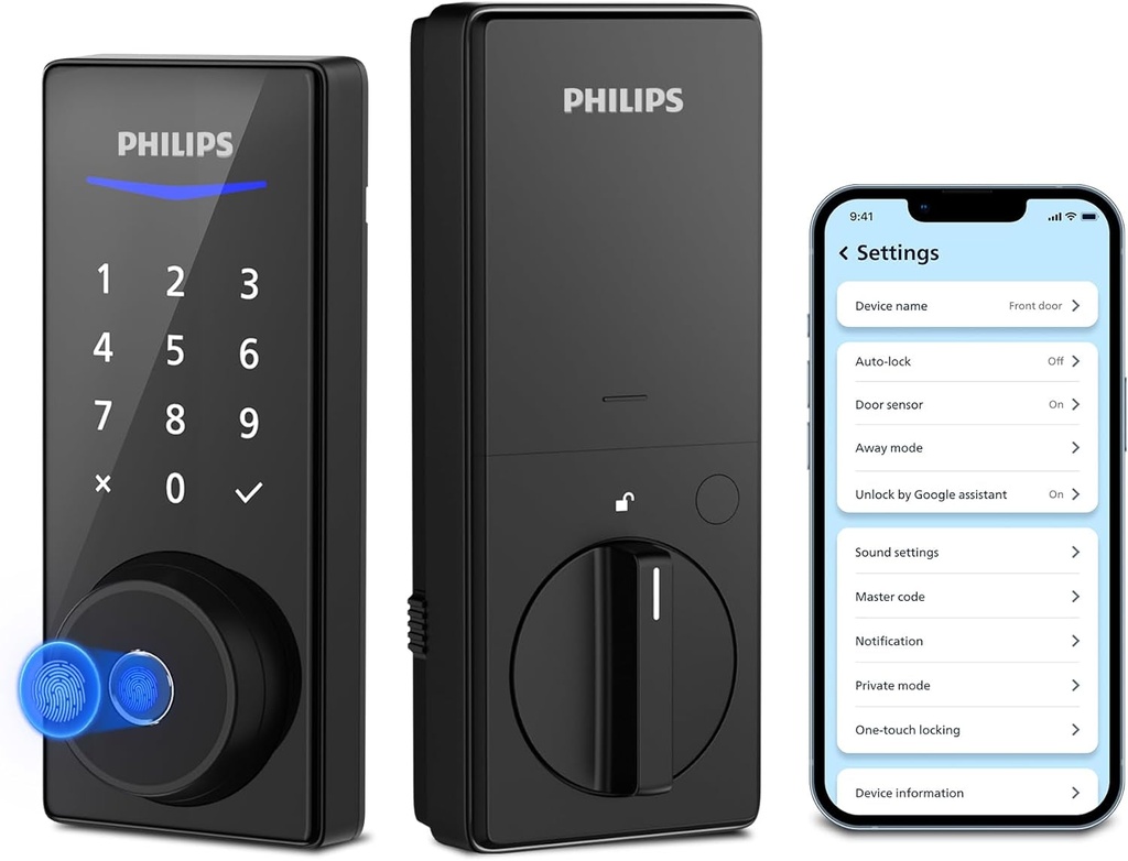Philips Smart Lock - Keyless Entry & Fingerprint Recognition