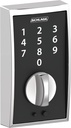 SCHLAGE BE375 CEN 625 Touch Keyless Touchscreen Electronic Deadbolt Lock, Bright Chrome