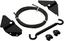 National Hardware N166-004 Anti-Sag Gate Kit, for Exterior Use, Coated with Weatherguard Protection, Black
