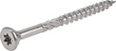 Power Pro 48622 Wood Screws, #10 X 2-1/2", Premium Stainless Marine Screws, Rust Resistant , Stainless Steel, 1Lb Box, 79 Pcs