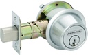Schlage B560P 626 C Keyway Series B500 Grade 2 Deadbolt Lock, Single Cylinder Function, C Keyway, Satin Chrome Finish