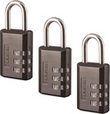 Master Lock 647D 1-1/4 Black Luggage Lock