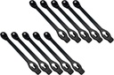 Poolzilla 10" Rubber Bungee Strap Tie 10 Pack for Anchor Hookless with Saw Bolt