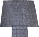 US Cargo Control Lightweight Lumber Tarp - 20 Feet X 20 Feet with 6 Foot Drop and Flap - Durable Protection for Your Flatbed Trailer Cargo - 14 Ounce Black Tarp for Flatbed