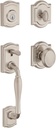 Baldwin Wesley, Front Entry Handleset with Interior Knob, Featuring Smartkey Deadbolt Re-Key Technology and Microban Protection, in Satin Nickel