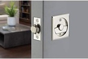 Emtek Tubular Pocket Door (Square Privacy, Polished Nickel (US14))