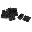 Uxcell A15050400Ux0209 Cabinet 48X48Mm Reinforced Plastic Ball Bearing Hinge Black 10Pcs (Pack of 10)