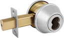 Master Lock DSCICSD32D Heavy Duty Single Cylinder Commercial Grade 2 SFIC Deadbolt, Brushed Chrome Finish