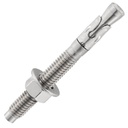 30Pcs 1/2X4-1/2" Inch Standard Fasteners for Heavy-Duty 304 Stainless Steel Wedge Anchors for Cement and Concrete
